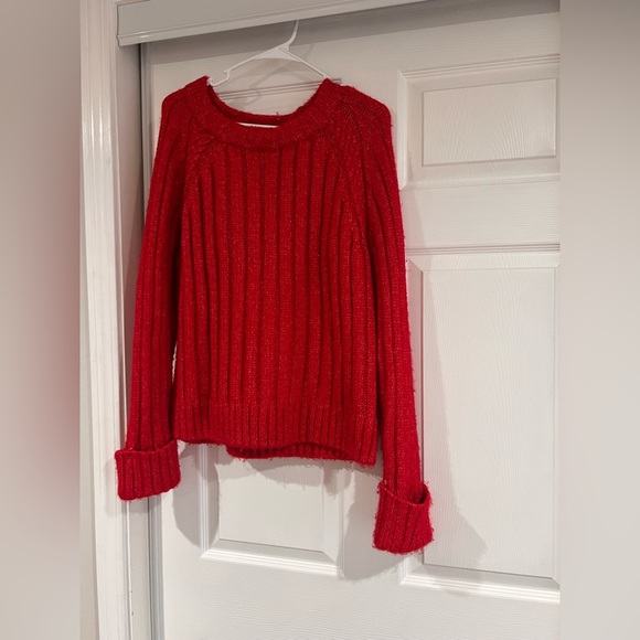 a.n.a Sweaters - a.n.a Women's Vibrant Red Crew Neck Sweater